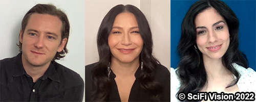 Lewis Pullman, Tamara Podemski, and Isabel Arraiza